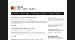 Desktop Screenshot of harvardhrj.com